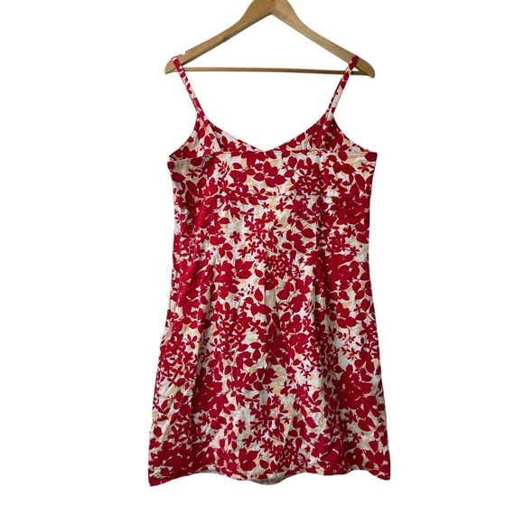 Vtg Old Navy Y2k Babydoll Dress Sz 12 Ditsy Floral Side Zip Mini BloomCore - Picture 2 of 12